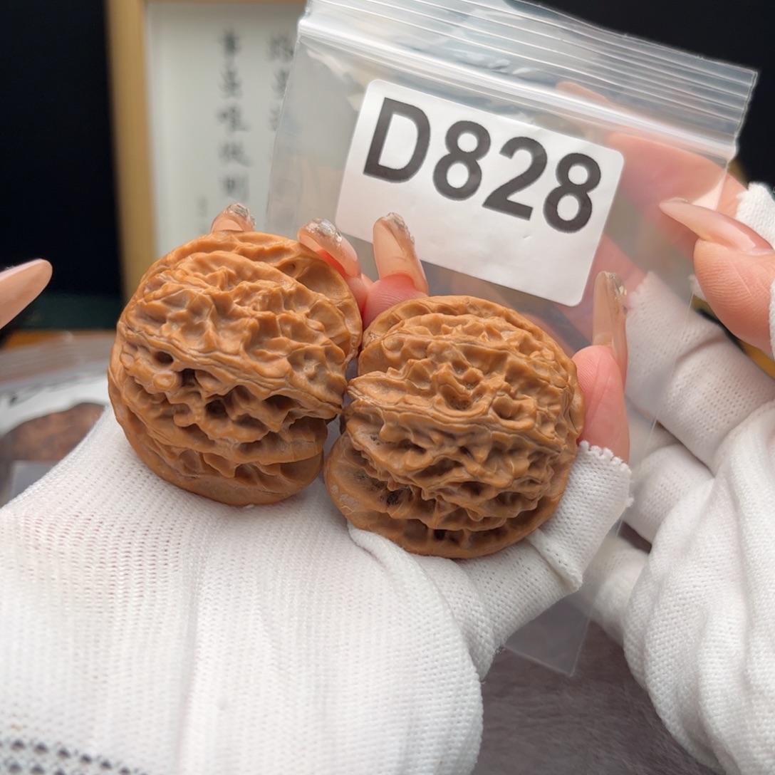 文玩核桃把件44苹果d828