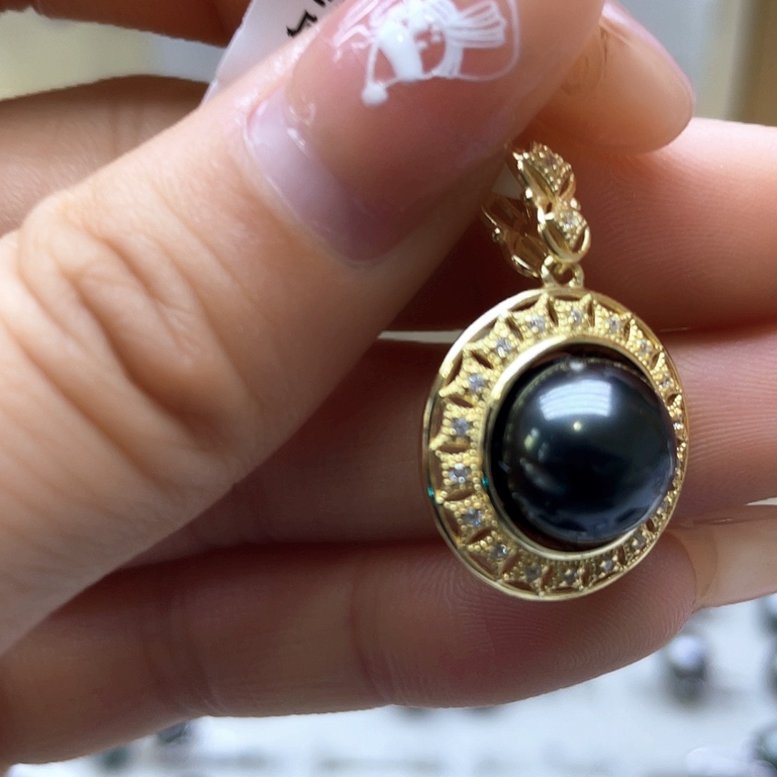 海水珍珠颈饰银S925镶嵌