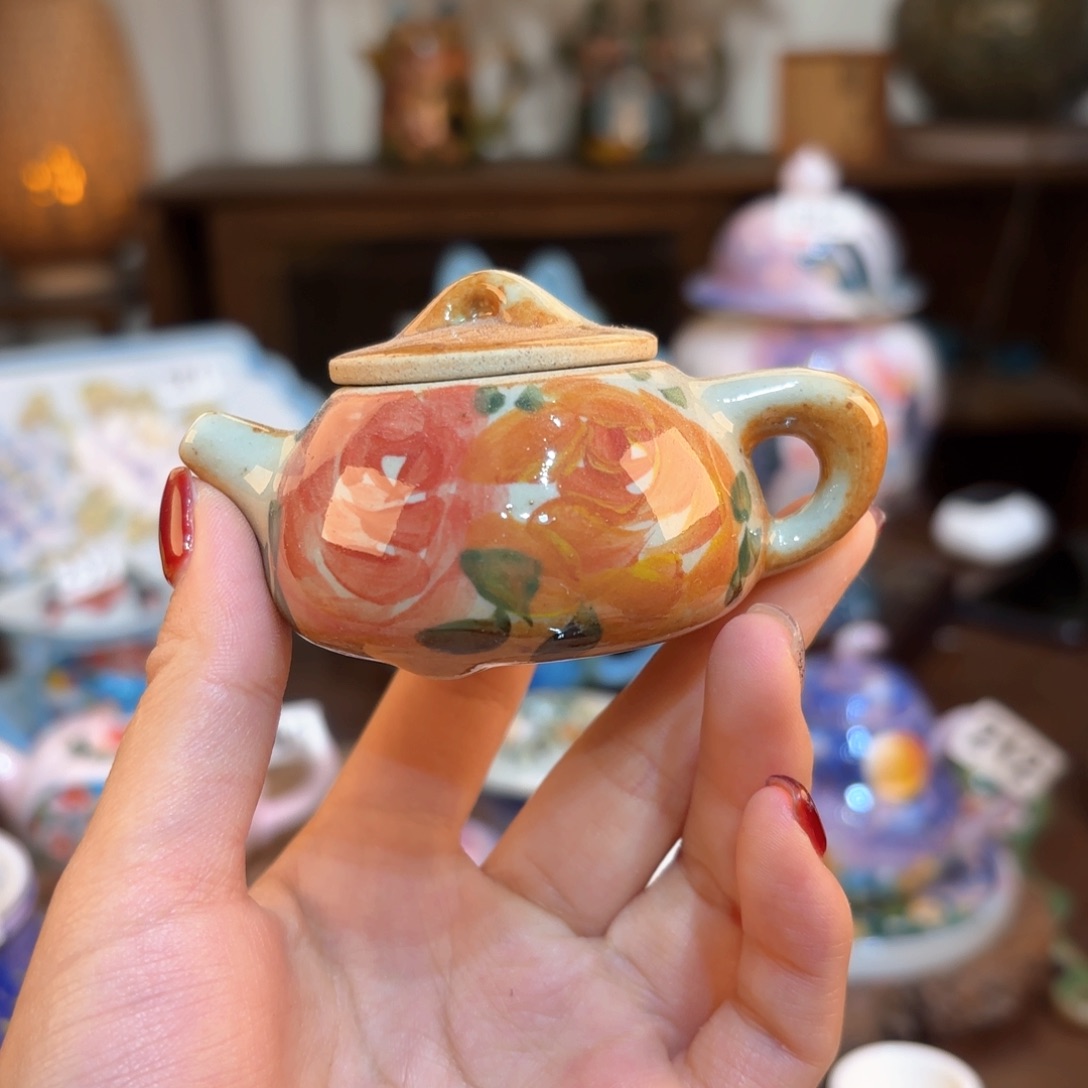 景德镇手绘高温釉下彩陶瓷茶具