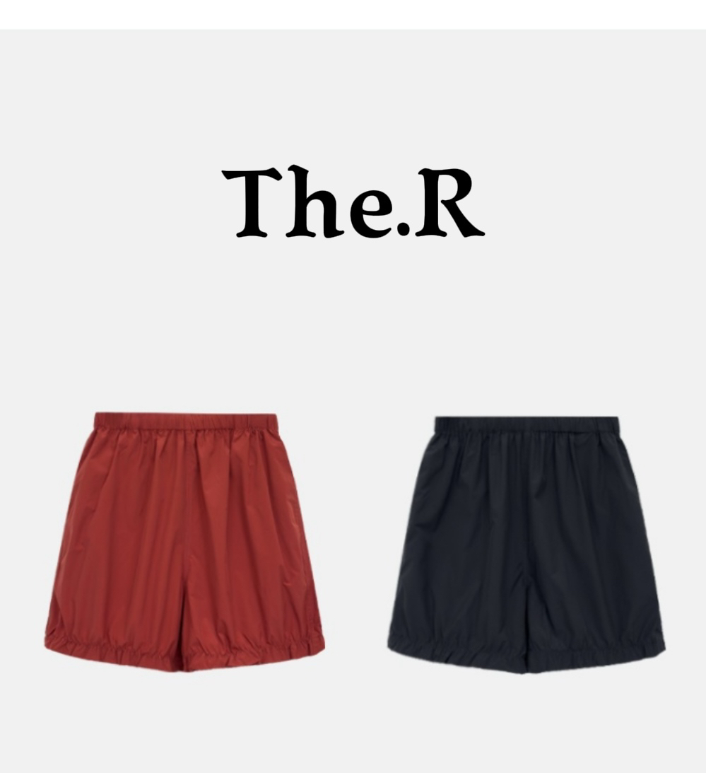 【范范极简】｜花苞裤 | 中高腰纯色休闲显瘦遮肉松紧腰抽绳灯笼短裤