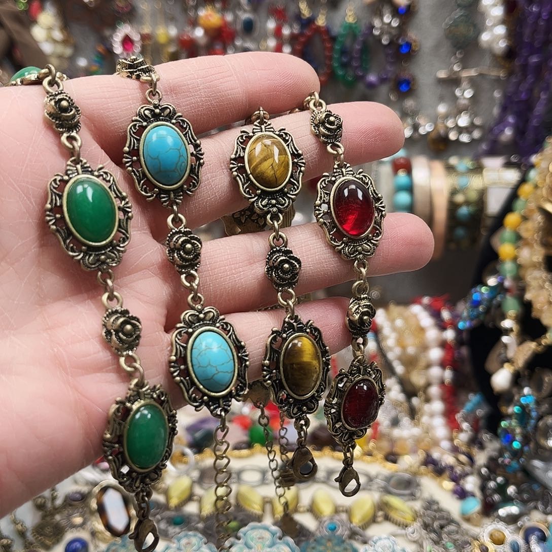 锌合金复古重工可备注颜色手链