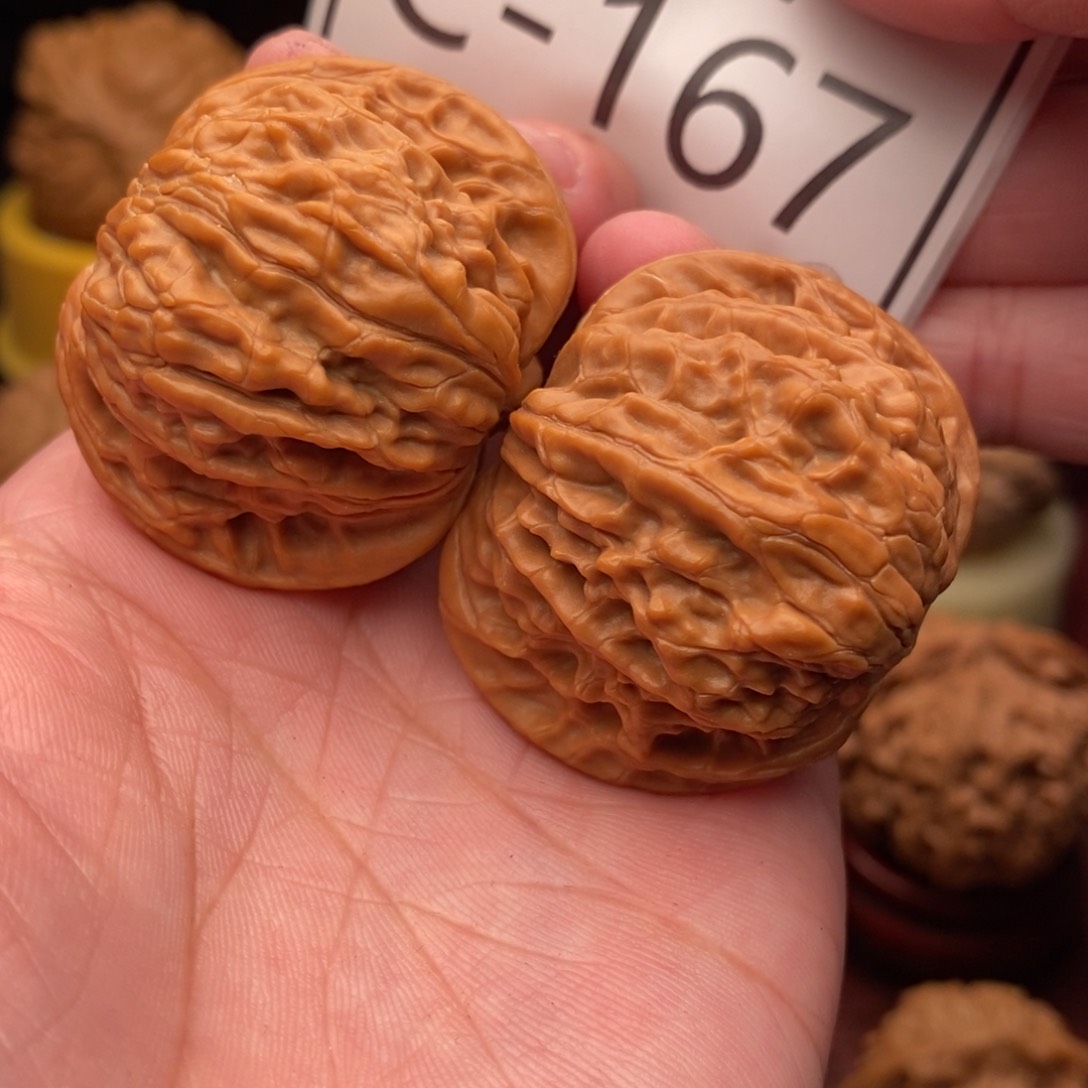 文玩核桃把件磨盘39