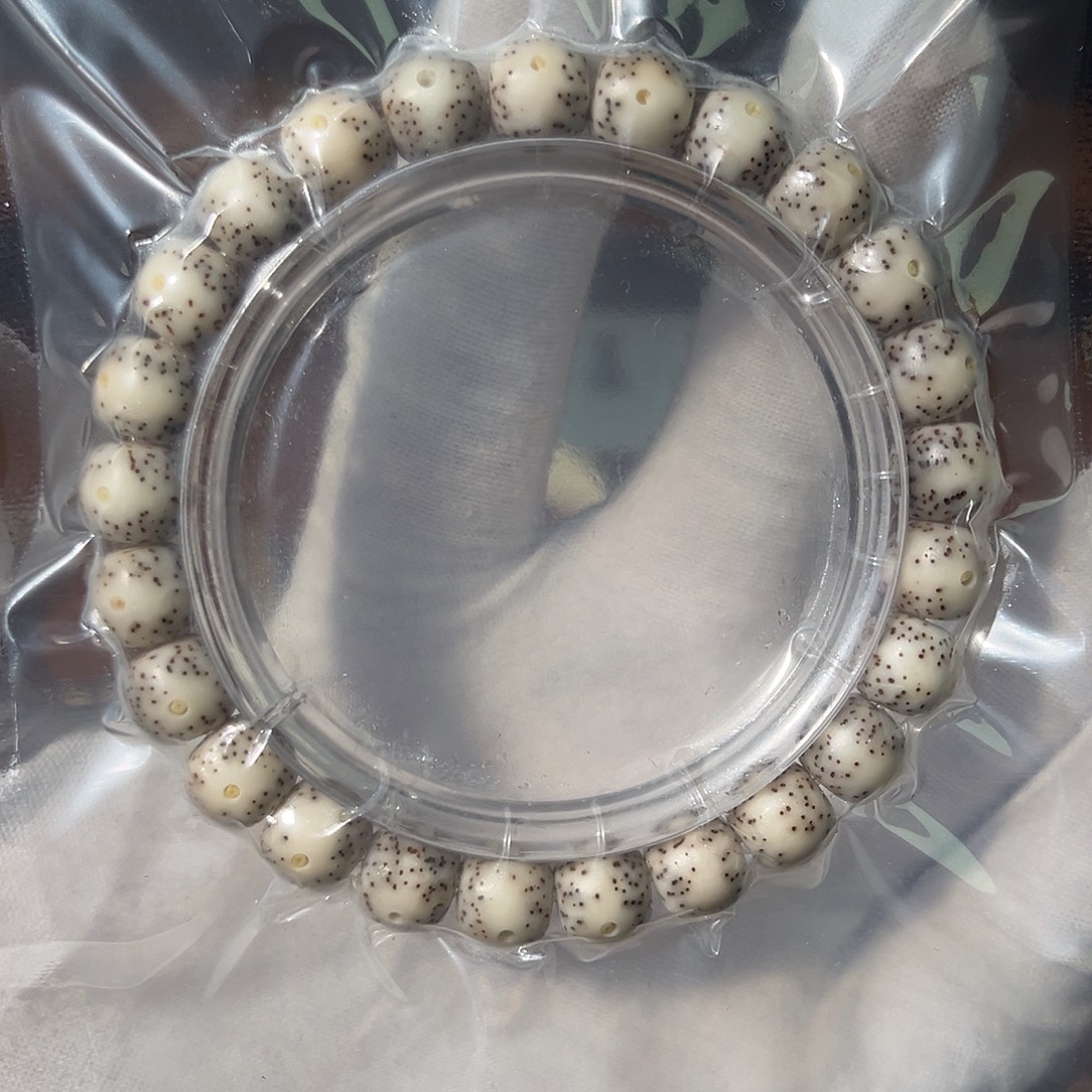 星月菩提吊坠9✖️8骨瓷白单圈