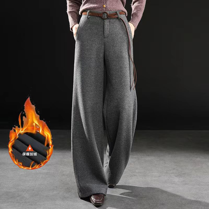 正品动感哥弟新款秋冬休闲裤直筒裤加厚拖地裤运动针织阔腿裤子