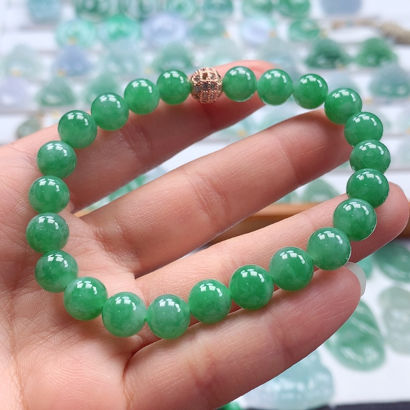 【闪购商品】翡翠手链未镶嵌缅甸天然翡翠