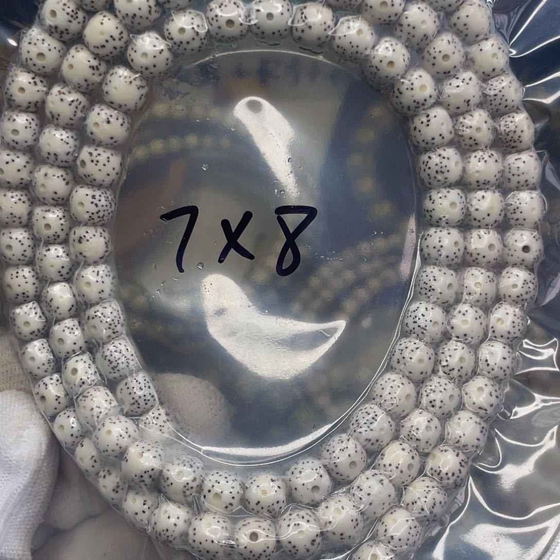 星月菩提吊坠7x8原生态108（微微氧化）