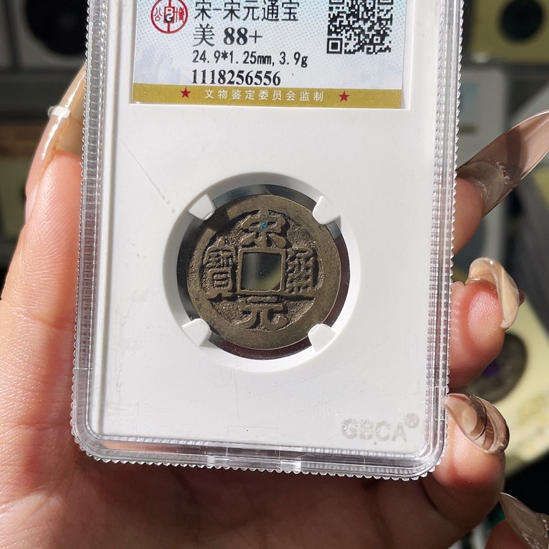 b***g铜夏夏，宋元通宝，评级码6556