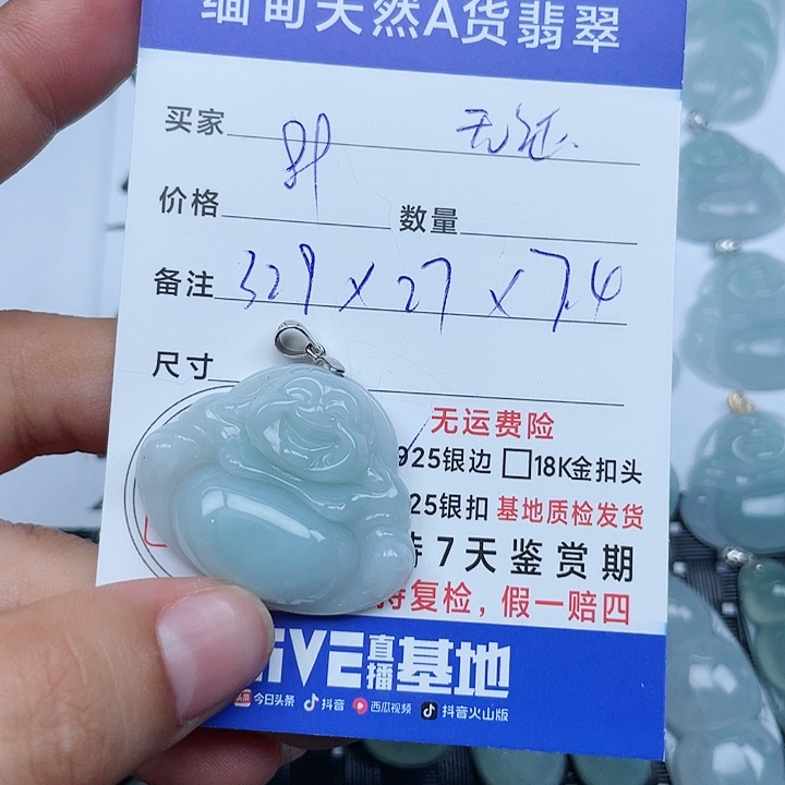 颈饰银S925镶嵌翡翠纯天然缅甸a货翡翠
