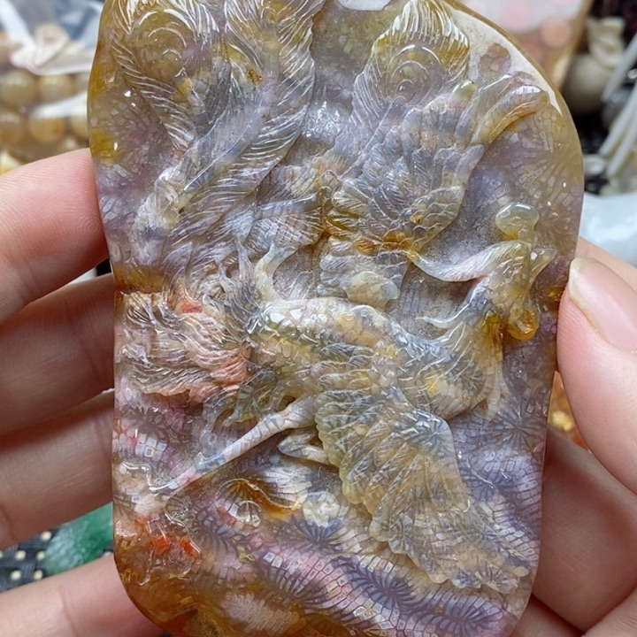 硅化珊瑚（珊瑚玉）颈饰未镶嵌