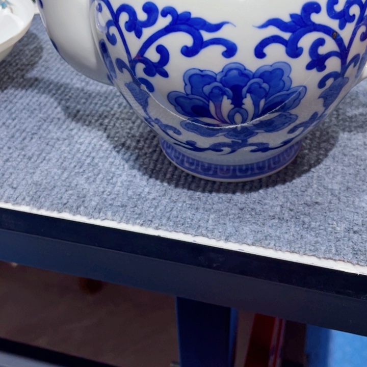 祥景德镇青花柴窑大茶壶