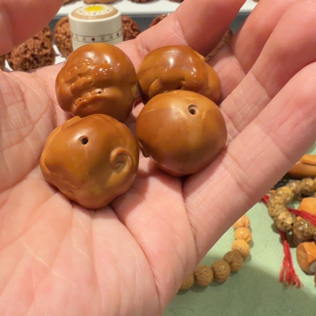 我***宝橄榄核手串/手链核雕单籽