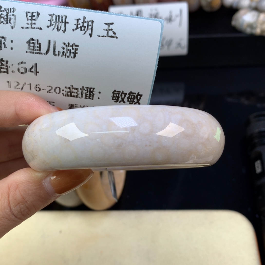 鱼***游硅化珊瑚（珊瑚玉）未镶嵌手链