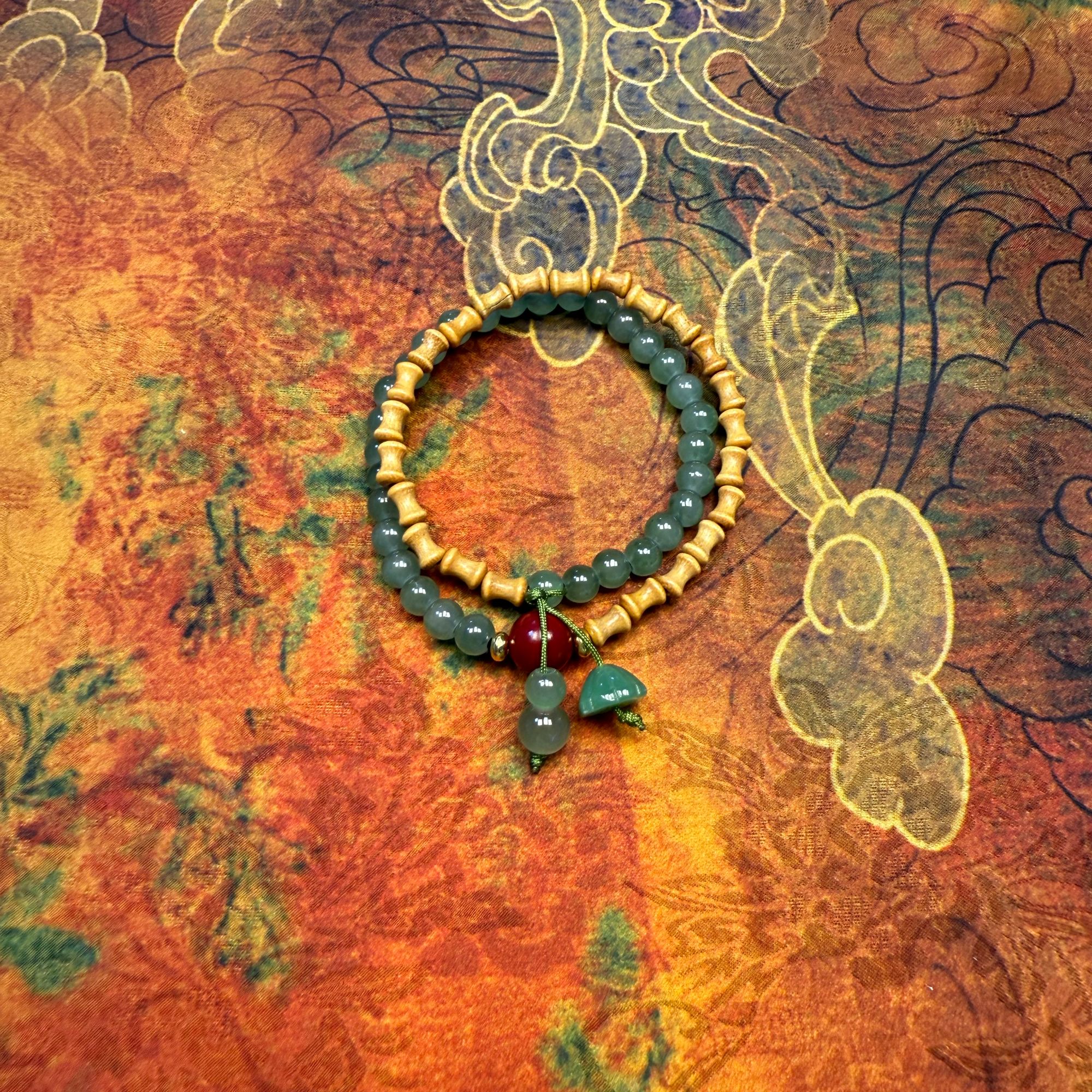 A054芭比檀双圈手串-无礼盒