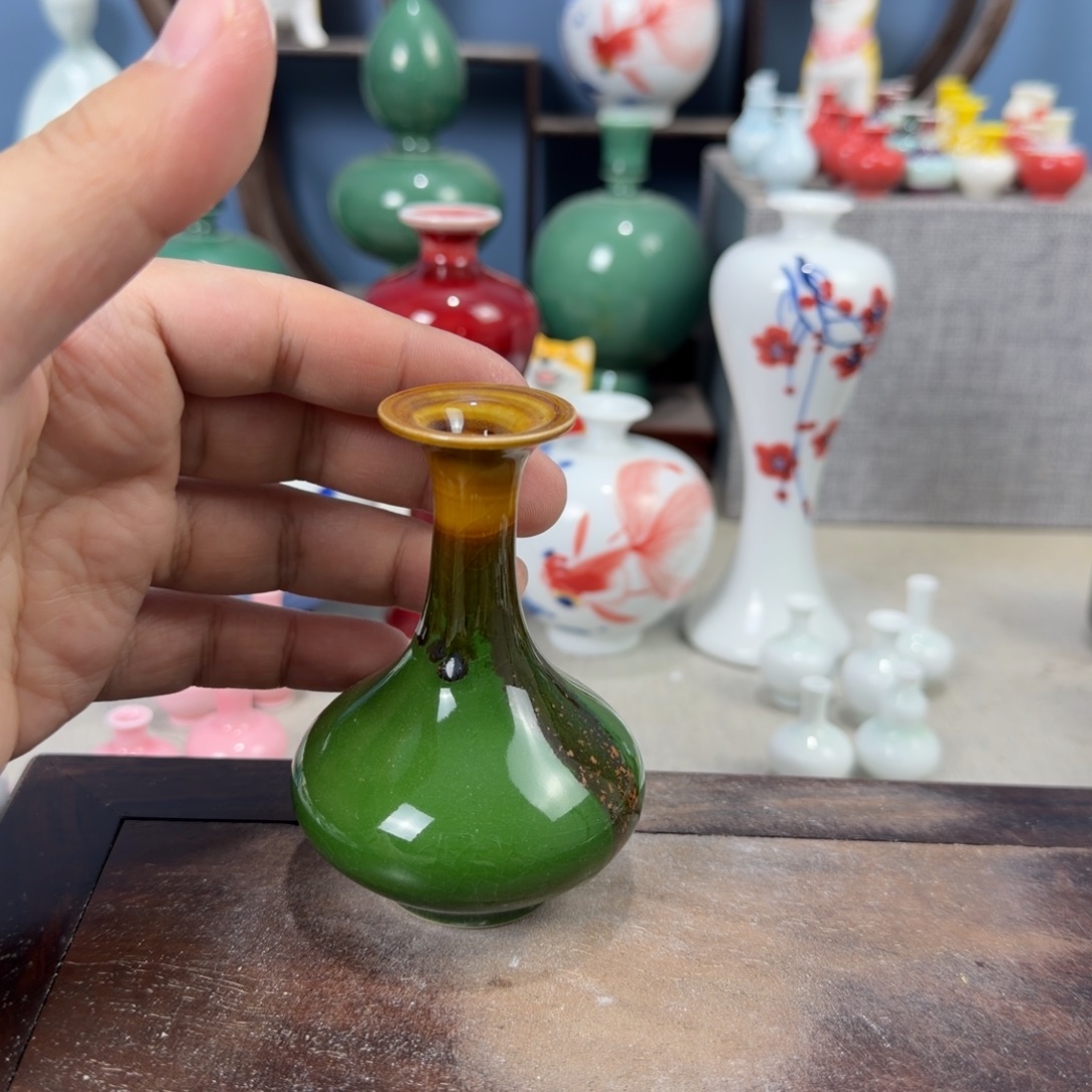 陶瓷手工小花器摆件