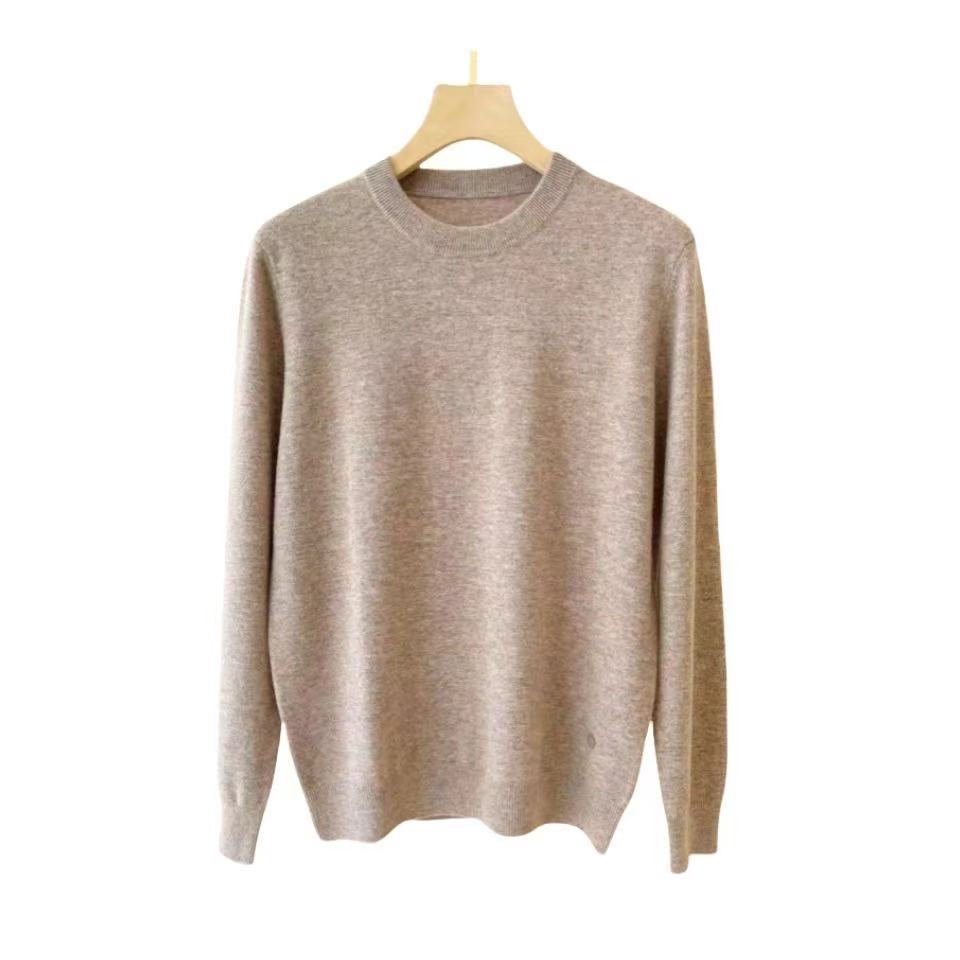 男士圆领基础款套头毛衣