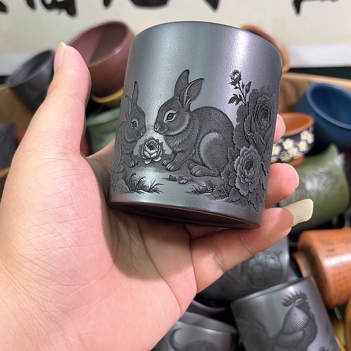 茶杯紫砂全手工紫砂主人杯