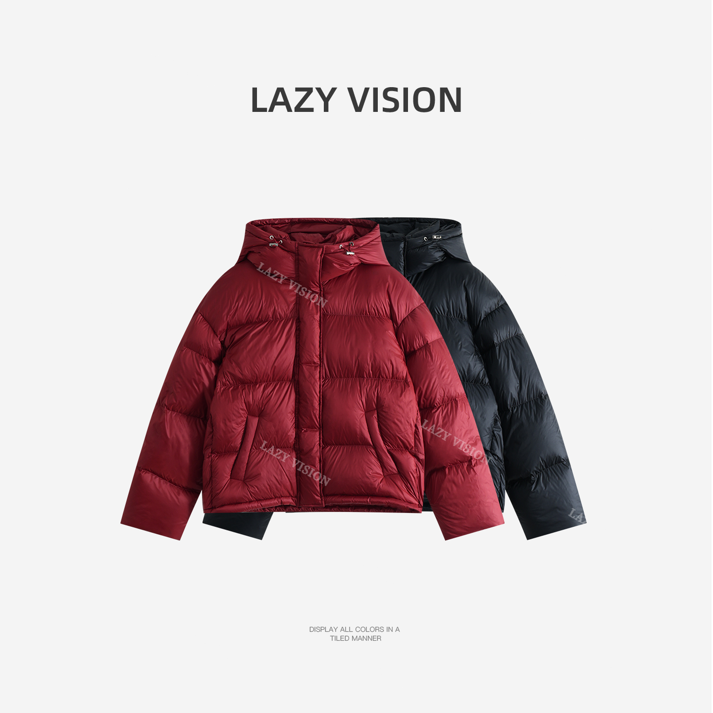 LAZYVISION/90白鹅绒时尚女士百搭羽绒服外套ZMD-34828小小