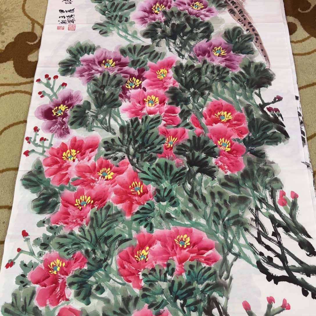 国画红***沙王孝华六尺李欣主播