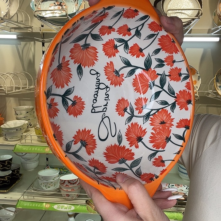 大双耳碗直径20cm高8cm