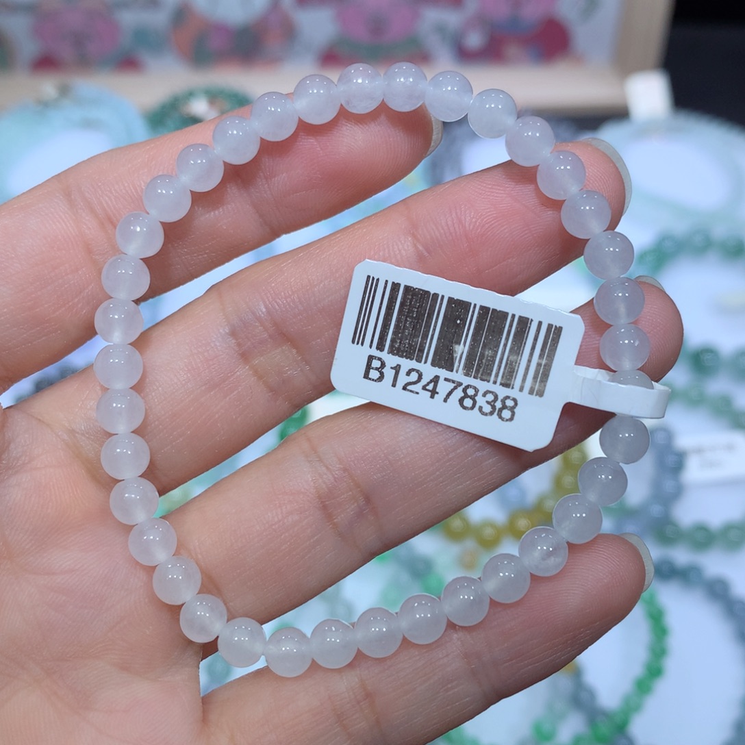 翡翠未镶嵌手链天然