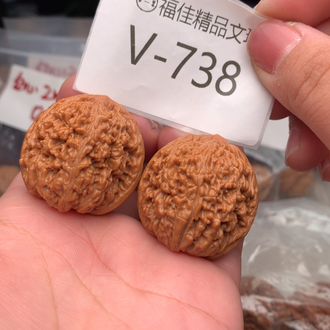 文玩核桃把件36蒜头……….
