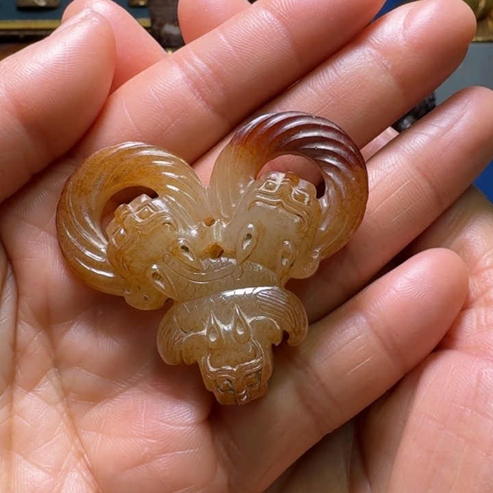 和田玉（糖玉）挂件未镶嵌