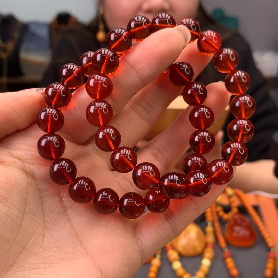 血珀手串未镶嵌多样性发一