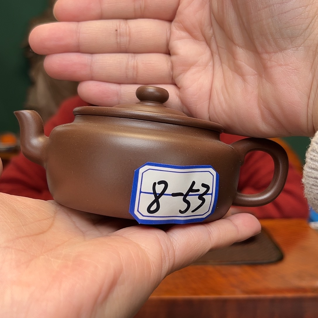 紫砂茶壶笠帽紫泥