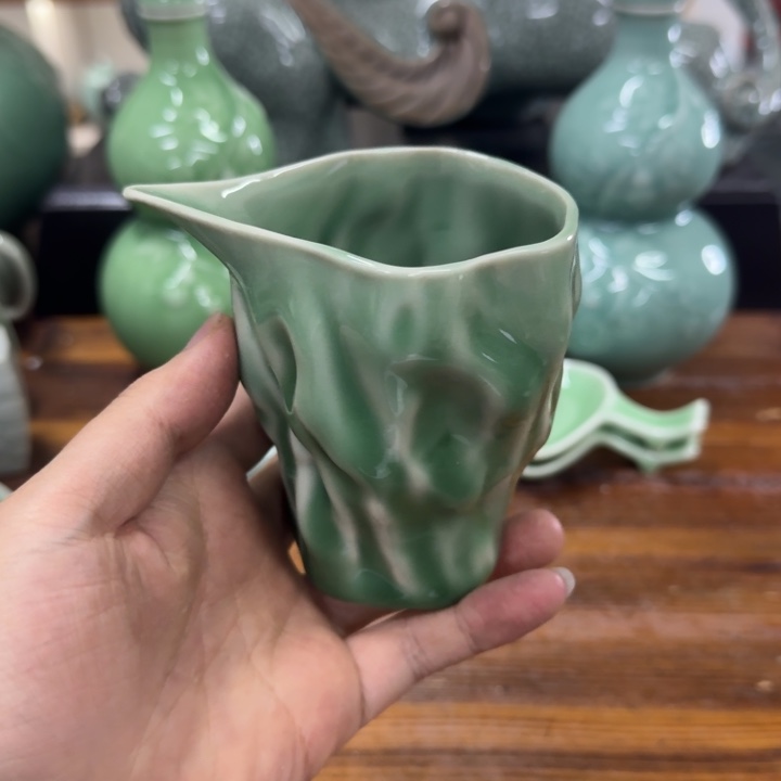龙泉青瓷茶具微瑕5349