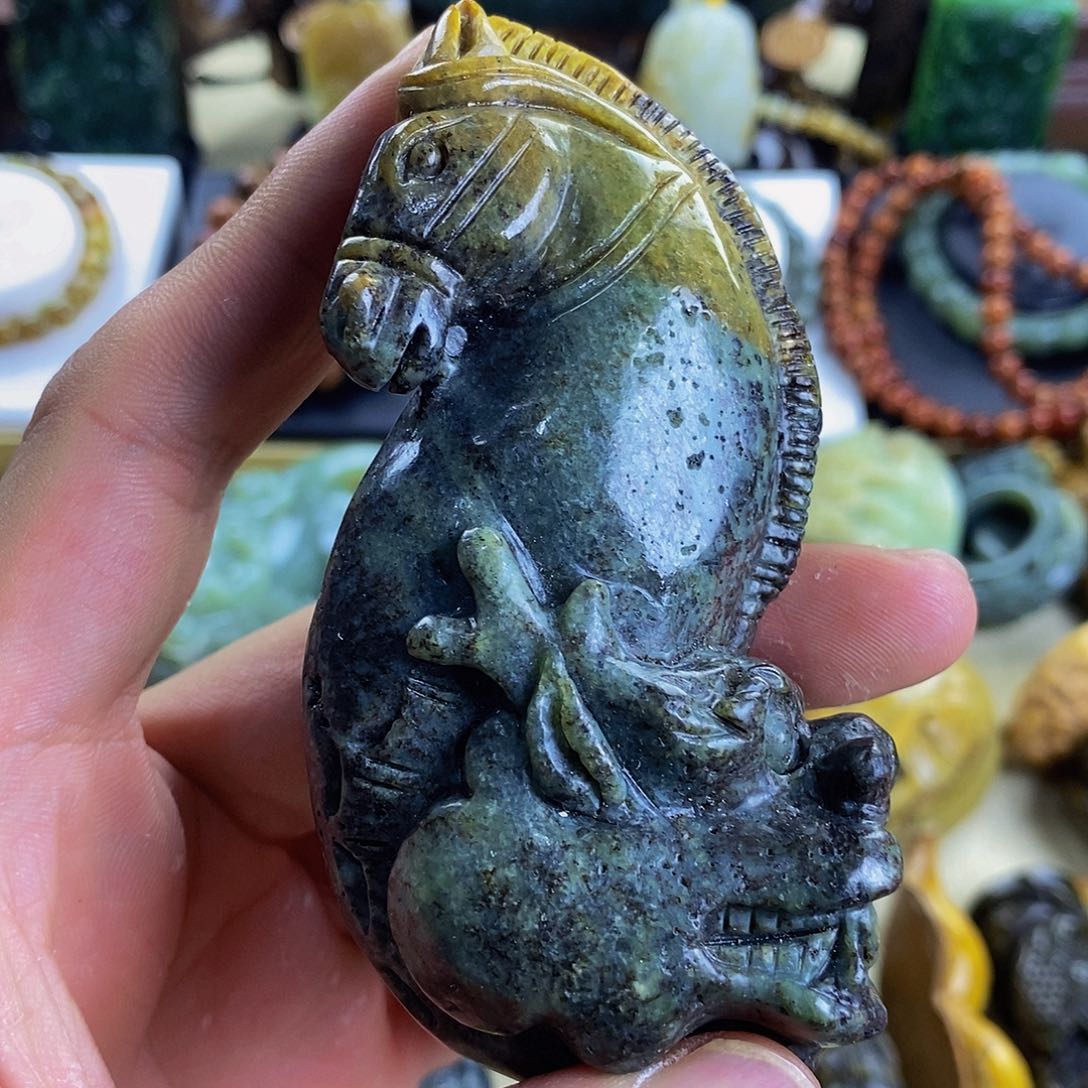 岫岩河磨玉（透闪石质玉）手串未镶嵌