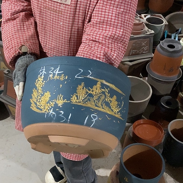 紫砂花盆紫砂花盆