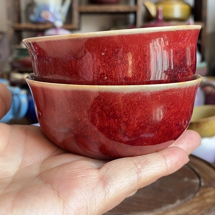 一**缘中国神后钧瓷茶具瑕疵处理