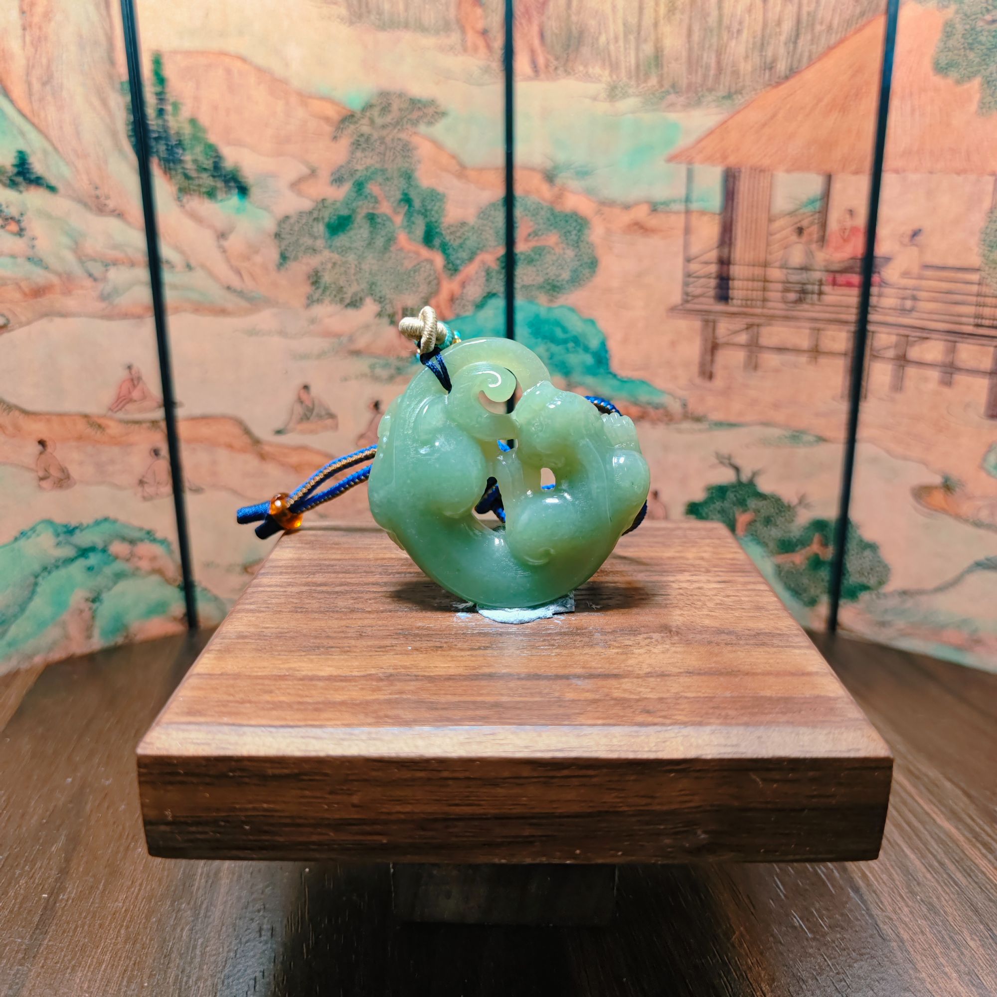 Z和田玉赤龙吊坠1203