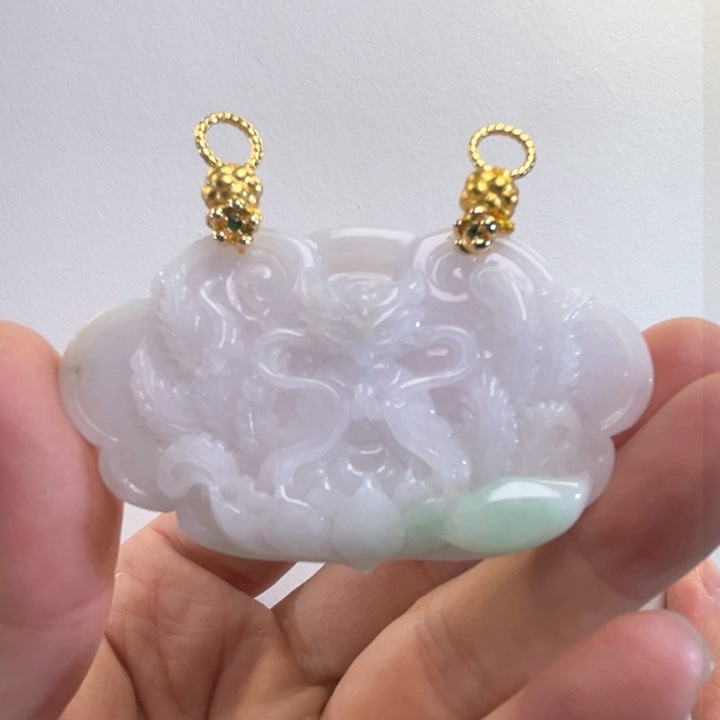 翡翠吊坠(赠链)未镶嵌代编织