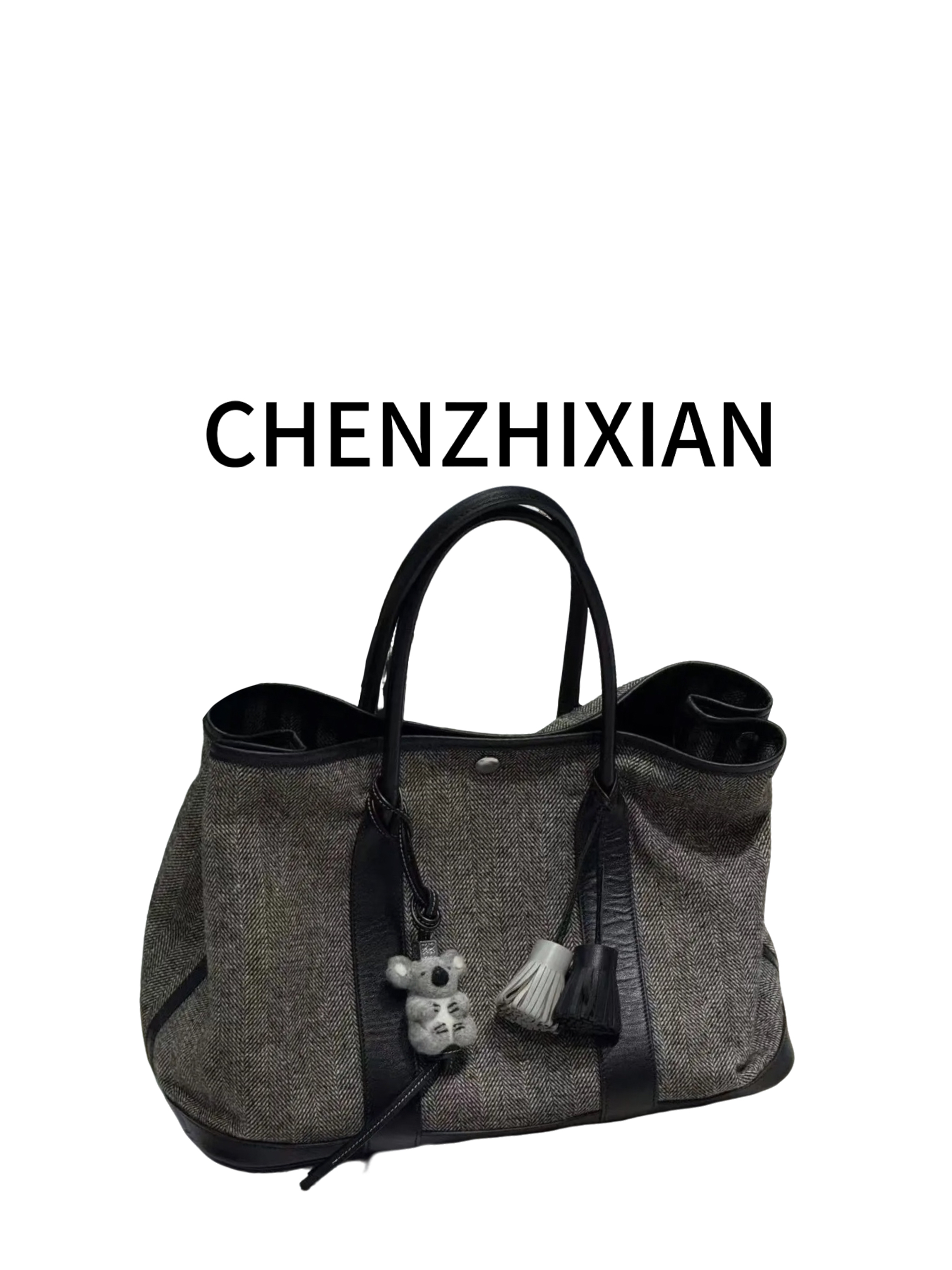 CHENZHIXIAN【布帆无恙】36cm帆布花园手提包