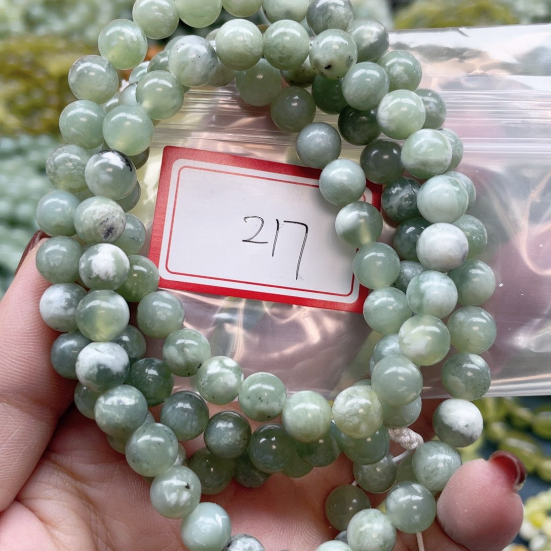 未镶嵌蛇纹石玉手串