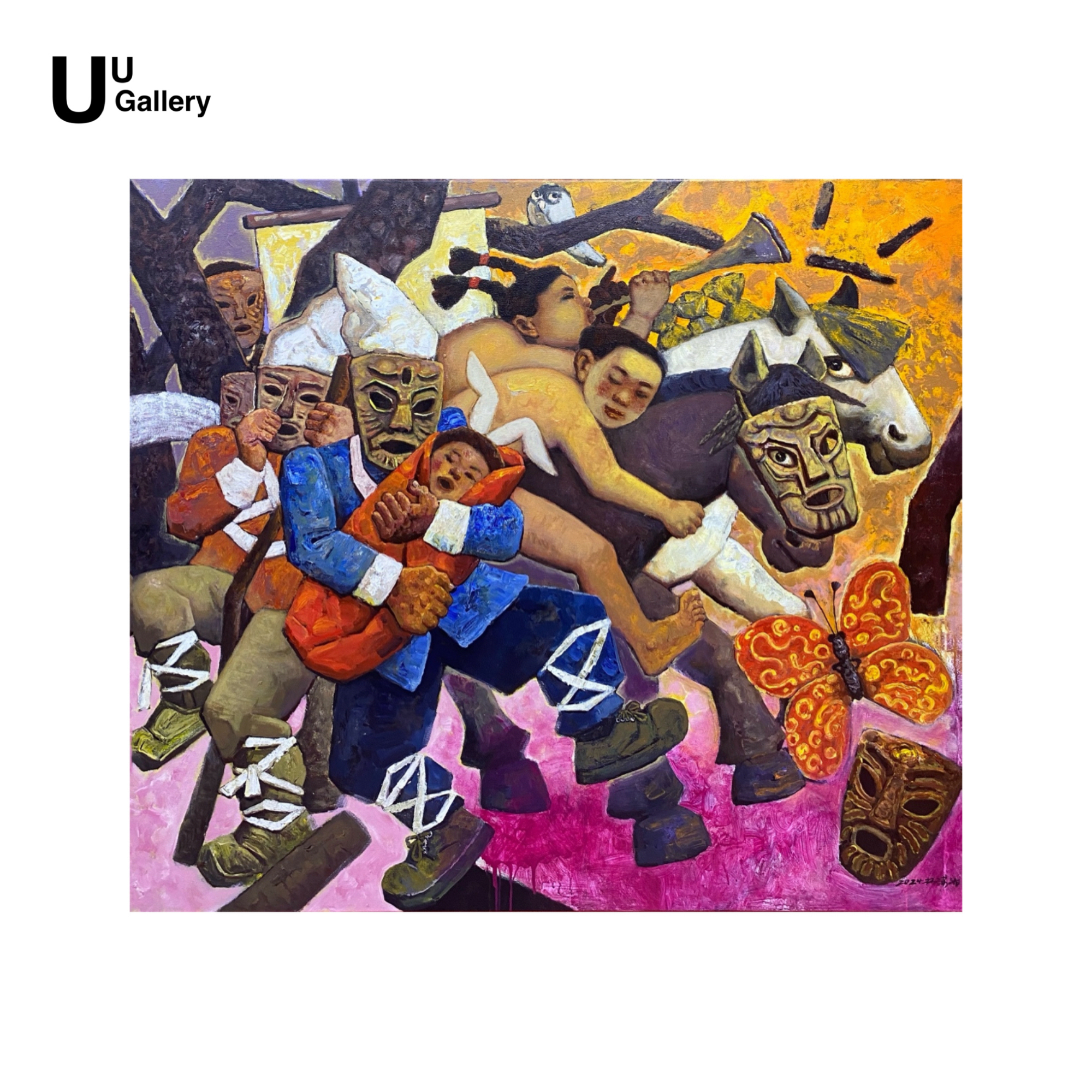 杨潇湘老师《追梦》140*160cm/布面油画