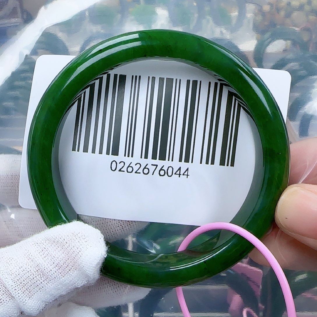 和田玉（碧玉）手镯未镶嵌59