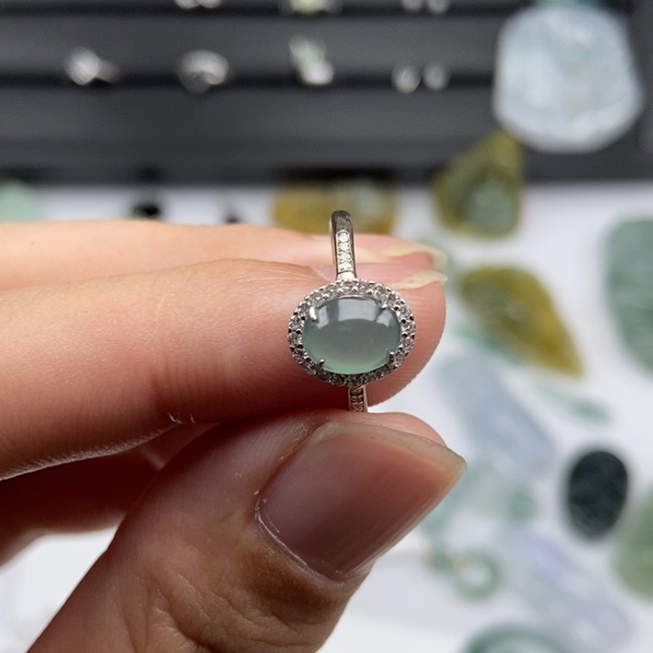 翡翠银S925镶嵌颈饰A**a000000058