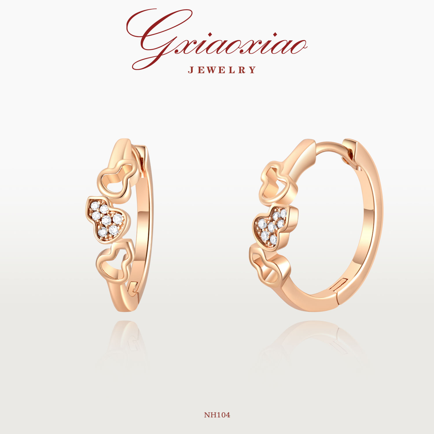 镀K金 轻奢气质复古高级时尚百搭葫芦耳环 NH104