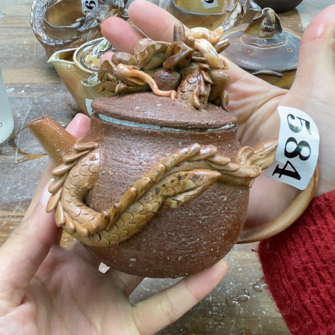 陶纯手工柴烧茶壶茶具