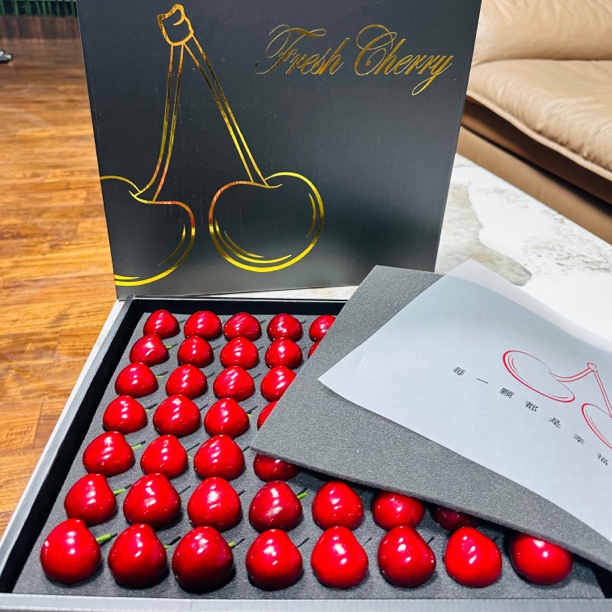 【黑金礼盒】烫金款大连美早大樱桃顺丰包邮1箱