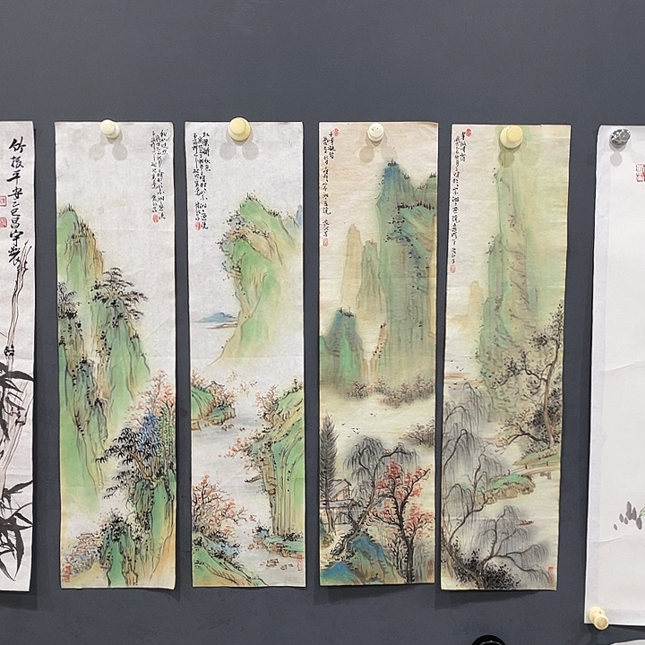 国画山水条屏1111