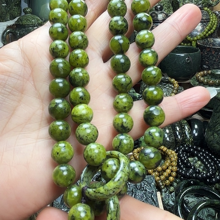 碳***命蛇纹石玉未镶嵌珠宝半成品藏玉药王石福利款1.0手持