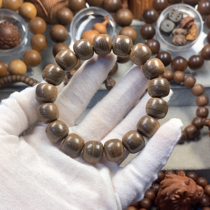 心***水手串/手链檀香木老山檀奶香味1213桶珠沉水阴沉