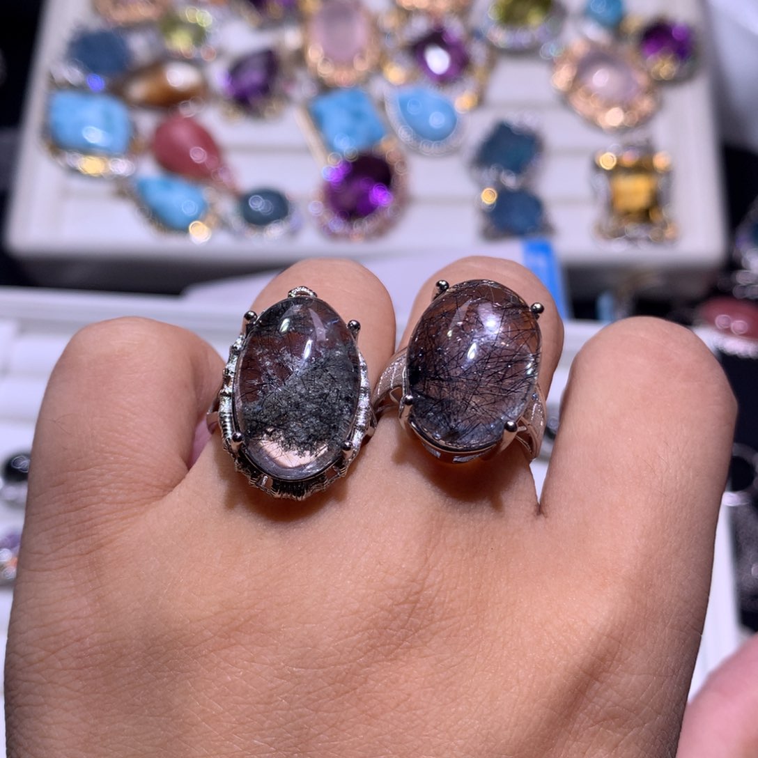 【闪购商品】银S925镶嵌戒指水晶贝****a戒指