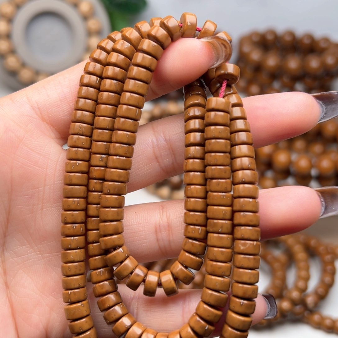 紫金鼠手串7x3.5纯肉实心药片脖褂