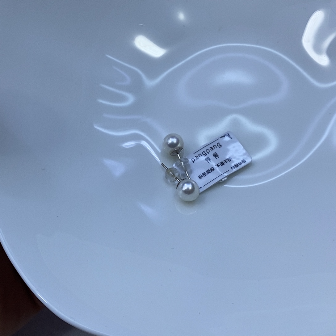 耳饰海水珍珠银S925镶嵌