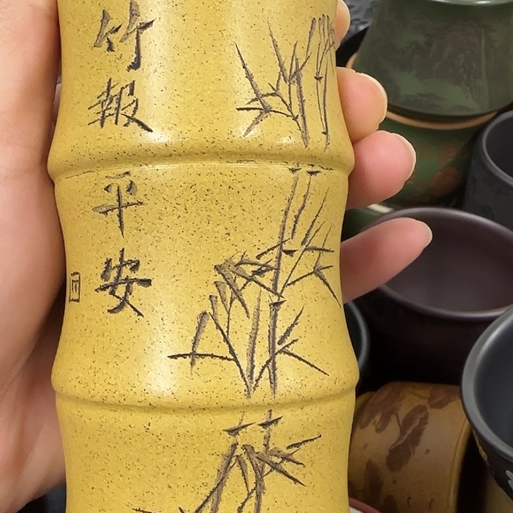 紫砂茶杯紫砂主人杯大放漏