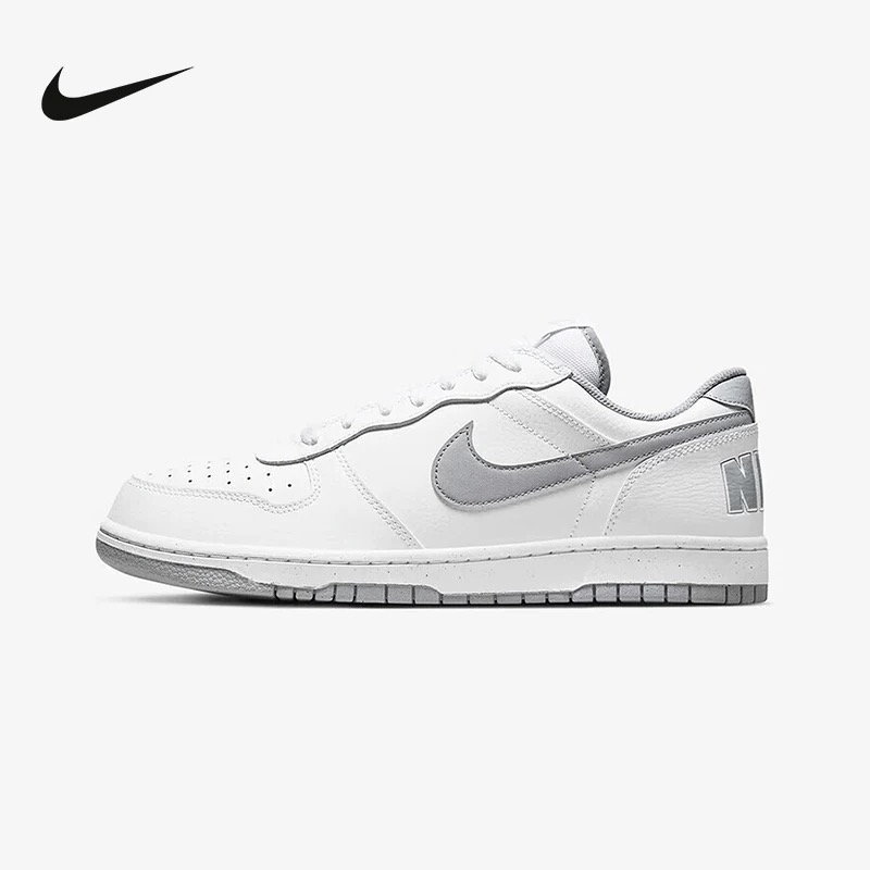 NIKE/耐克BIG NIKE LOW灰白低帮复古休闲板鞋轻便运动鞋355152106